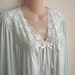 Vintage Peignoir Nightgown robe set blue Vanity Fair USA lingerie M