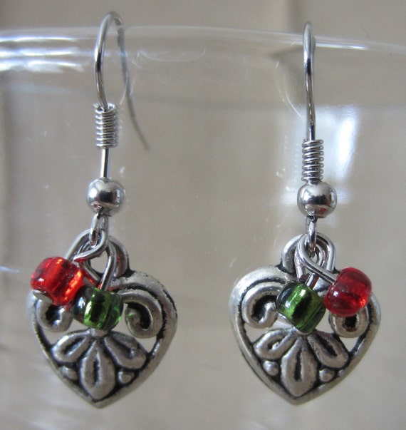 Download Christmas Love Dangle Earrings Handmade Holiday by ...