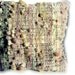 Natural Dyed Wool Cushion / Pillow Cover - 19" x 19" Handspun, handwoven, grey, elderberry, coral, mustard, purple, white.