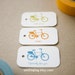 Custom Listing for Hyla - Ride a Bike Gift Tags - Wedding Favor Tags - Thank you tags - Hang tags - (Item code: J218)