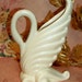 RESERVED for Becca - Fab 40s Swan vase planter - antique vintage elegant decor - victorian - shabby chic