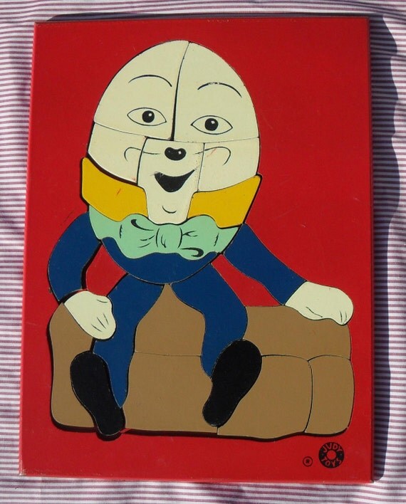 Humpty Dumpty Wooden Puzzle. REDUCED PRICE by on Etsy