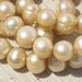 Freshwater Pearl AA Full strand 15.5 inches. Champagne Pearl. Baroque Pearls. Bride Bridal