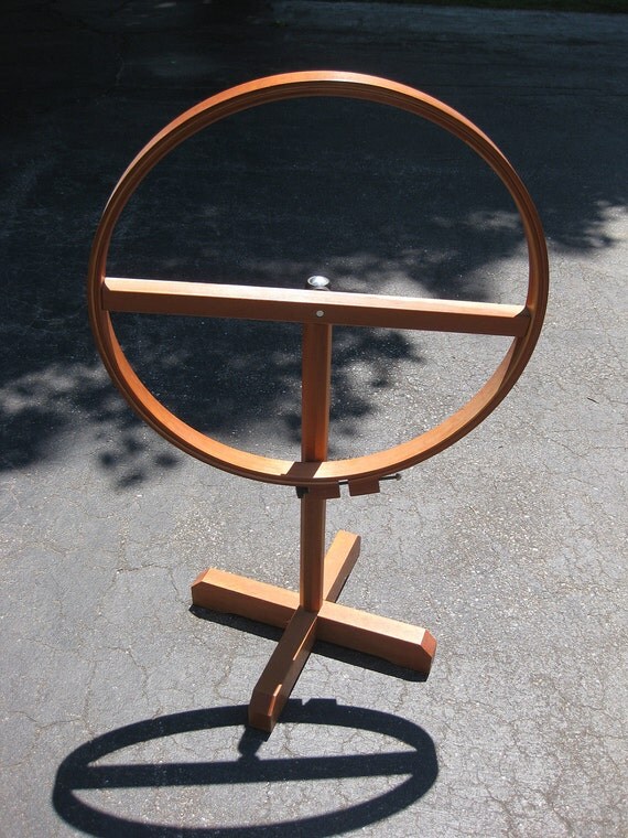 Standing Cherry Wood Quilting Hoop