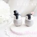 Custom Wedding Cake Toppers - Love Penguins Baby with base