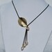 Leaf Lariat Necklace, Leaf with Pearl Necklace, Pearl Cascade Necklace, Black and Gold Chain Necklace