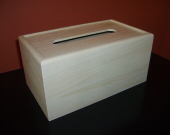 Unfinished Wood Tissue Box Cover-Kleenex 160 count 2-ply box-unfinished wood box-engravable wood box-personalized laser engraving