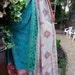 Beautiful Vintage Kantha quilt, sari throw, indian quilt, gudri, kantha blanket, ralli
