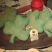 Very Primitive Set of 4 " The Luck Of The Irish " Ornies / Bowl Fillers / Tucks Handmade Country Decor Folkart Clover St Patricks Irish