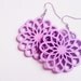 Light Purple Daisy Dangles