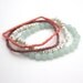 spring bracelet set beaded bracelets pastel colors vintage trade beads gemstone bracelets stretch stacking bracelets