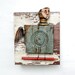 BIRD BOY an abstract mixed media assemblage primitive and unusual by Elizabeth Rosen