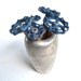 5 steampunk blue flowers faucet knobs with vintage vase offered by Elizabeth Rosen