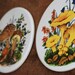 Vintage Retro 1970's Ceramic Mushroom Trivet Pair