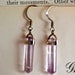 Vintage Quartz Crystal Earrings Set in Sterling Silver, Vintage Collectors, Lowest Sale Price Plus Free USA Shippiong.