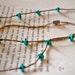 Vintage Turquoise Beads & Silver Necklace, Shabby Chic Necklace, Half Off Sale plus FREE U S A Shipping