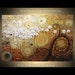 Original Palette Knife Textured Impasto Modern painting Wild Daisies by P.Nizamas 36" by 24"