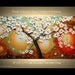 Reserved for Tracy Palette Knife Oil Painting Bathing in Sunrays Ready to Hang by P. Nizamas Enormous Gallery Size 48"