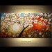 Original Modern Palette Knife Oil Painting Reaching for the Skies Ready to Hang by P. Nizamas Enormous Gallery Size