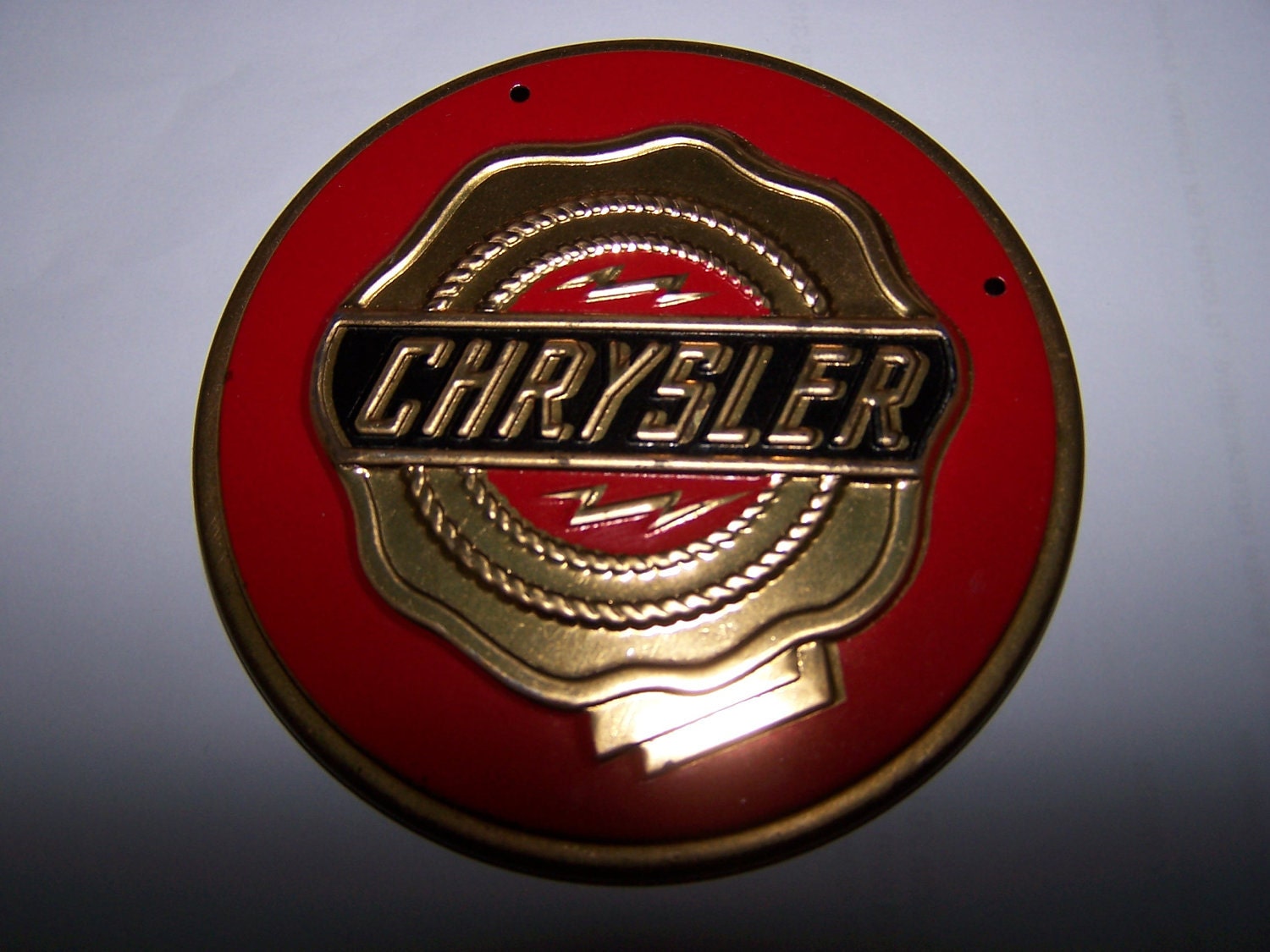 Chrysler car emblem round medallion chrysler name plate by umijug4