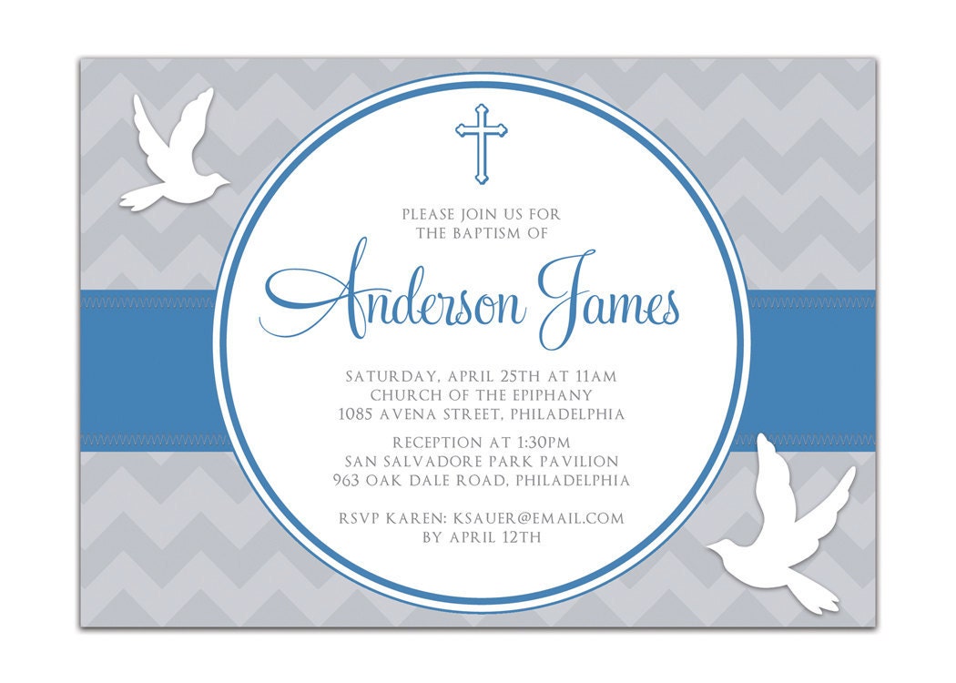 Top Free Printable Baptism Invitation Template | Tristan ...