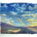 lonesome highway: eastern oregon original landscape watercolor painting