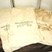 3 Antique Cotton Advertising Sacks for Repurposing or Projects of Display