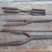 3 Vintage Old Time Curling Irons 1930s Metal and Wood Hair Crimpers Retro