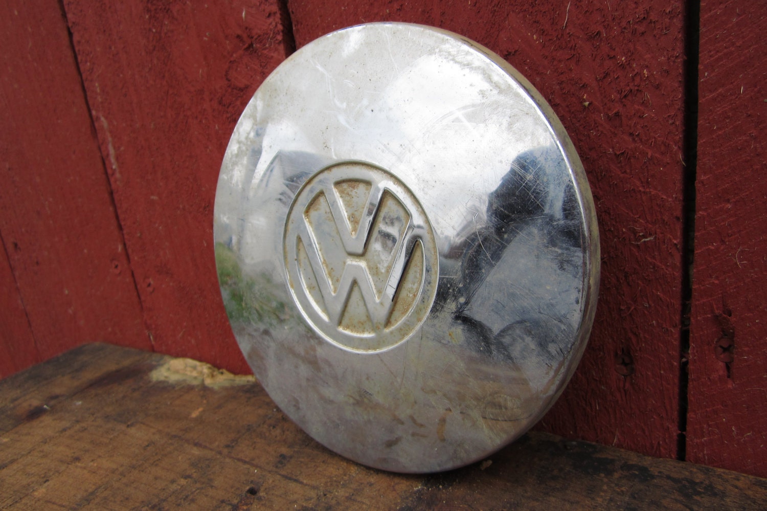 Vintage Volkswagen Hub Caps Inserts VW Metal Rim Wheel Insert