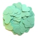 100 x Mint Paper Heart ConfettiDie Cuts/Embellishments