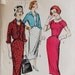 Vintage 1950s Advance Misses' Dress and Bolero Pattern American Designer 8272 Size 14 (34" Bust)