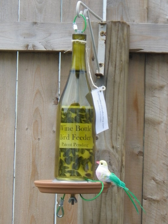 Wine Bottle Bird Feeder