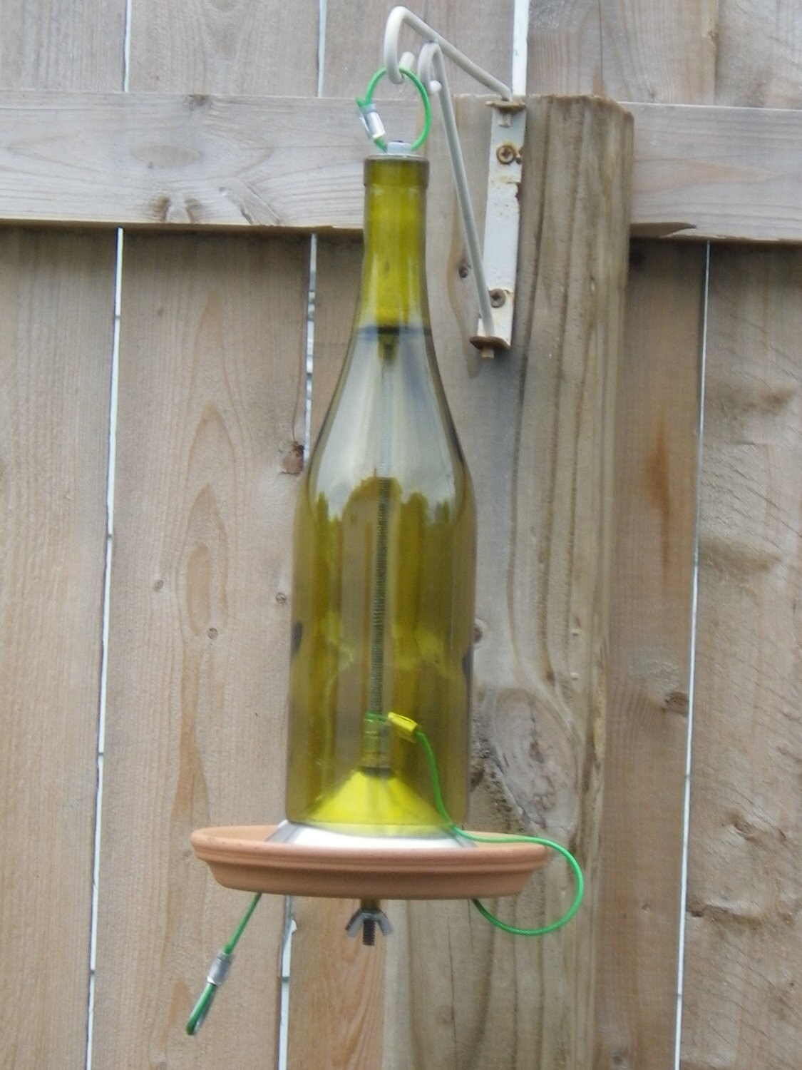 Wine Bottle Bird Feeder