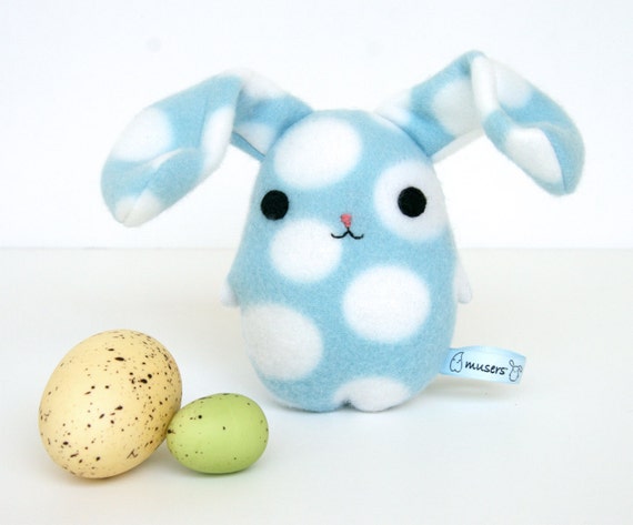 light blue stuffed bunny