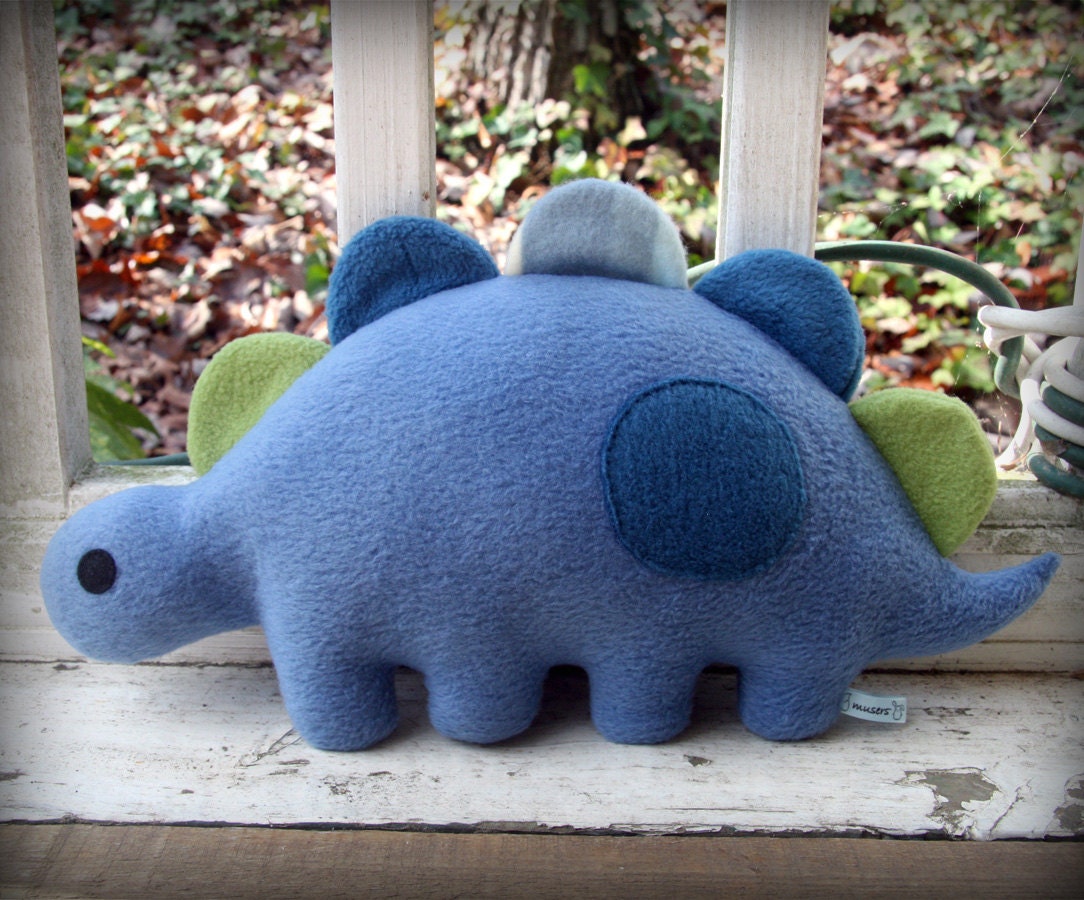 green stegosaurus plush