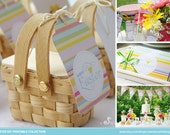 EASTER Favors Printable Set - Favor Tags, Straw Flags, Candy Bar Wrappers and more Il_170x135
