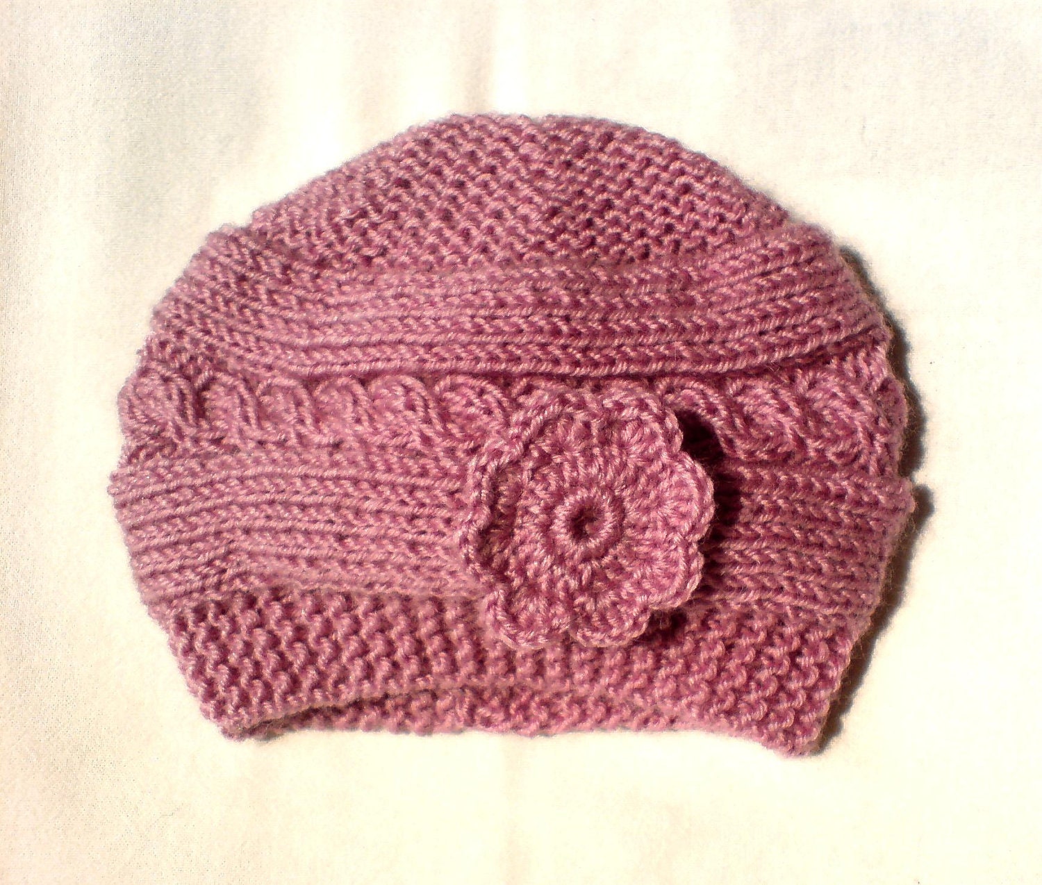 Baby Girl Hat Baby Girl Knit Hat Knit Newborn by PrettyBagsByMia