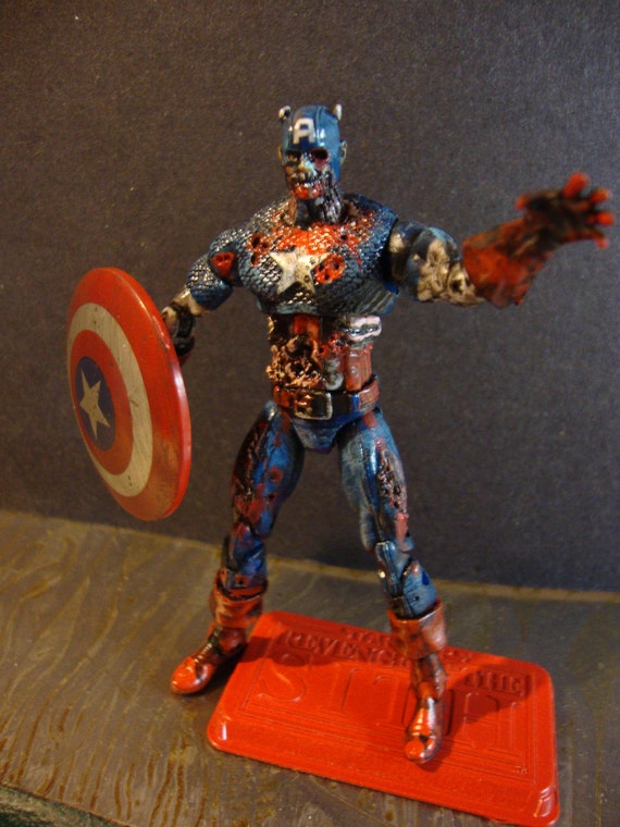 Marvel Zombies Captain America undead action figure 3