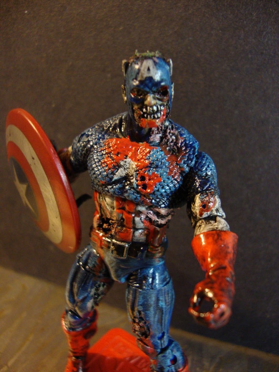Marvel Zombies Captain America undead action figure 3