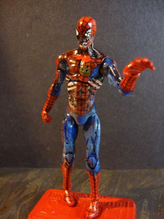 Marvel Zombies Spiderman undead action figure 3 3/4