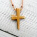 Wooden Cross Pendant - Hand Crafted Australian Cypress