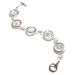 Plus Size Bracelets - Silver Circles Strand Bracelet