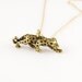 Leopard Necklace, Gold