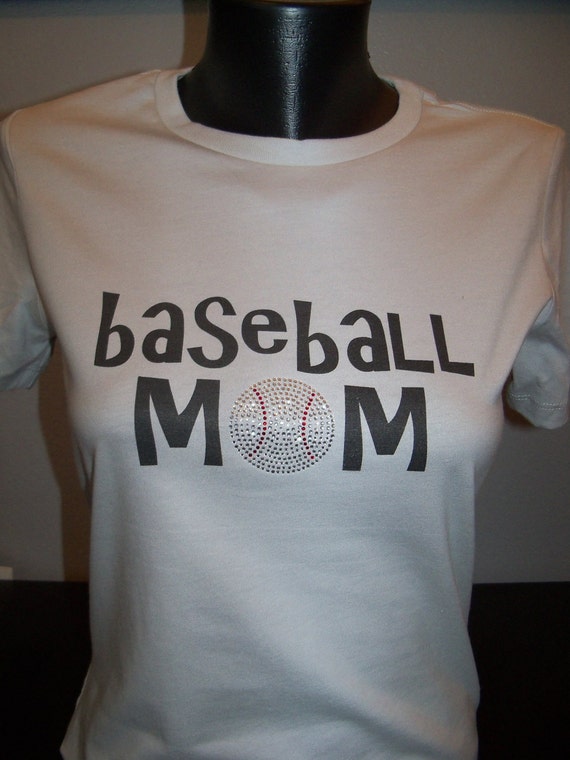 Items similar to Baseball Mom Bling TShirt on Etsy