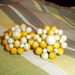 Vintage Orange Bead Cluster Earrings