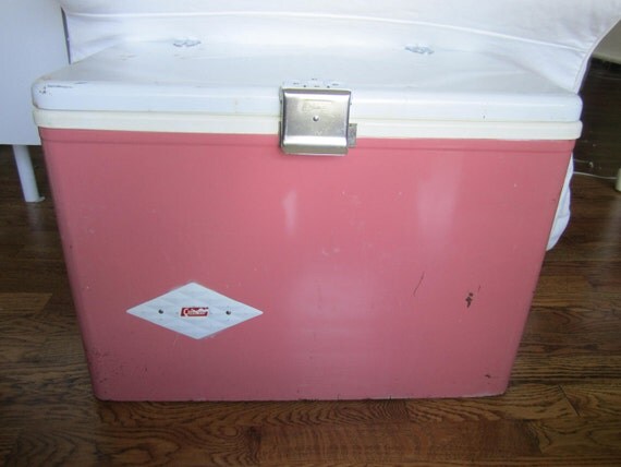 Vintage 1950's Pink Coleman Cooler