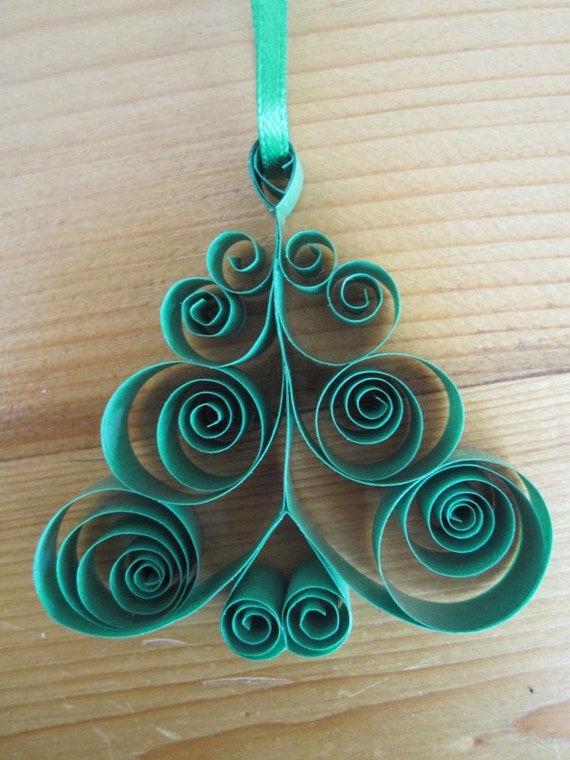 noel quilled weihnachtsbaum sapin ornamente choinki décorations swojej coworkers créatifs discork