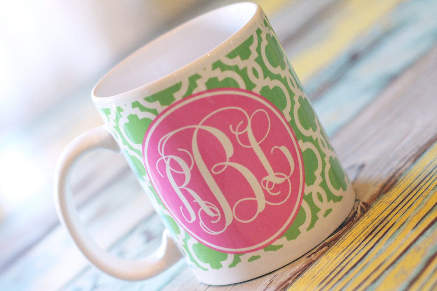 Monogram Coffee Mug Teacher Gift CoWorker GiftHeck a Great