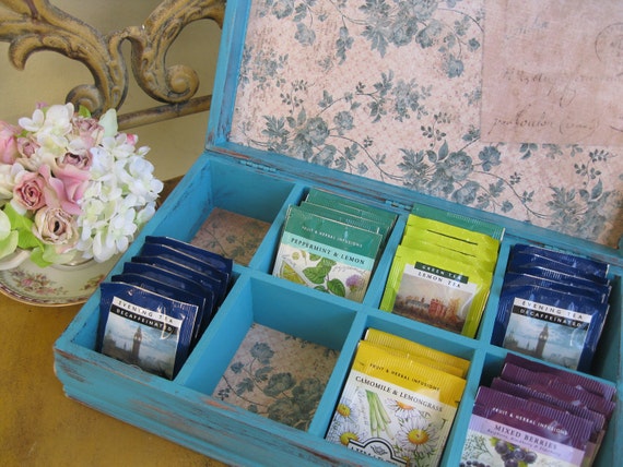 diy tea box organizer