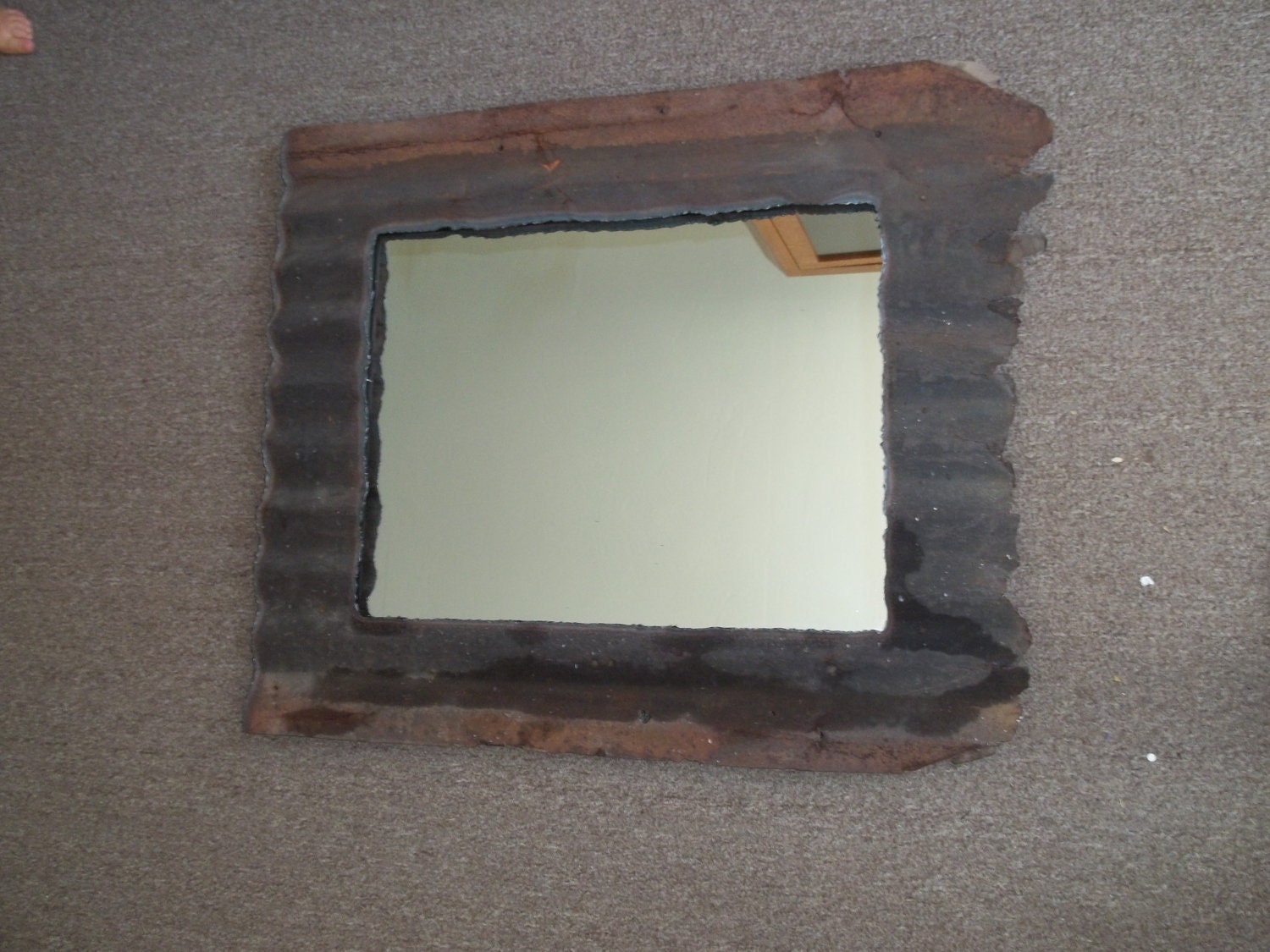 Corrugated Metal Mirror